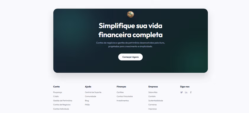 Componentes da interface financeira reunidos em uma folha de estilo
